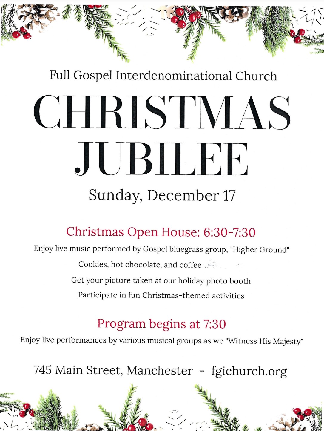 Christmas Jubilee Event